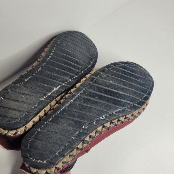 Ricardo Medina red leather slip on moccasin - Picture 8 of 9